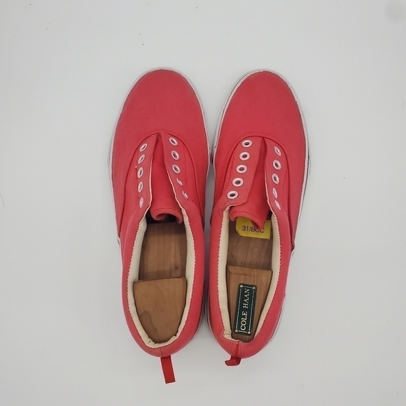 OP Ocean Pacific Mens Canvas Shoes Sneakers Size 9 Red White - Picture 6 of 13